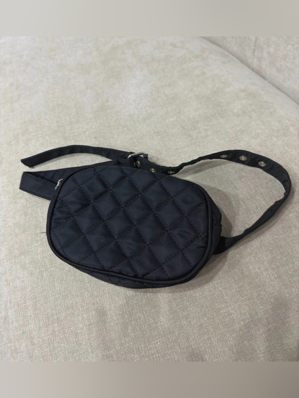 SHEIN Quilted Black Crossbody Bag